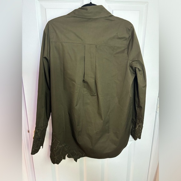 COS NWOT Olive Green Button Down Shirt - Picture 5 of 8